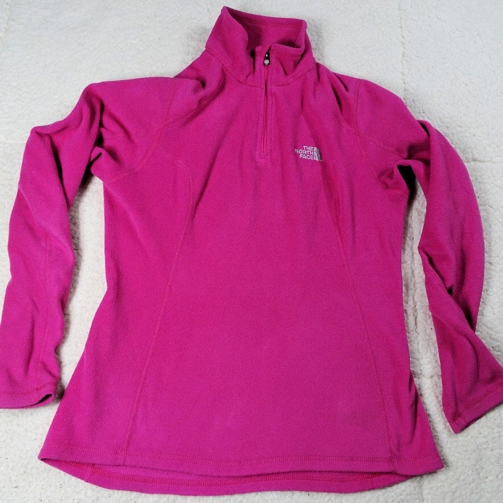 The North Face Qtr Zip Polartec Pink Fleece Small